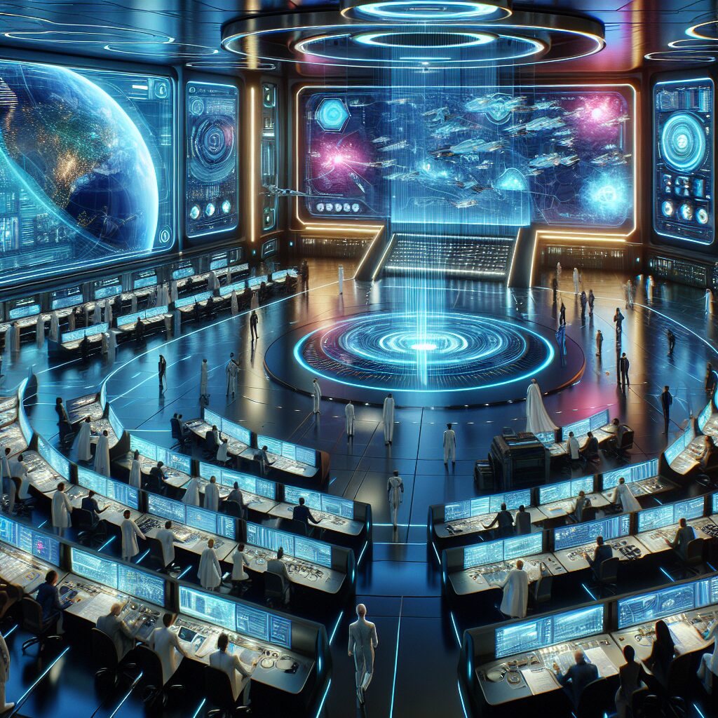 futuristic command center
